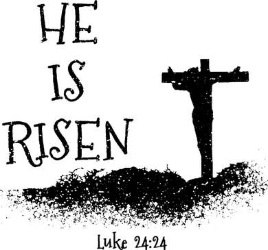 Easter He Is Risen Religious Palm Sunday cross Doggie Tank