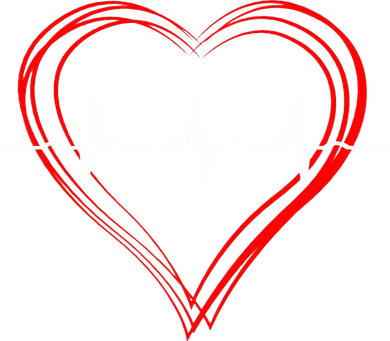 EKG Heartbeat Love Cardiogram Hollow ECG Heart Kids Sweatshirt