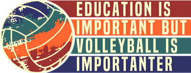 Education Is Important But Volleyball Is Importanter Women's Hoodie