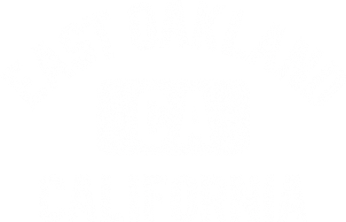 East Oakland Ca California Gym Style Distressed White Print Gift Women's T-Shirt