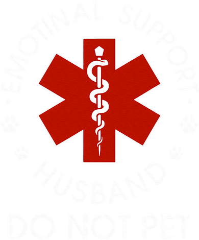 Emotional Support Husband Do Not Pet Kids Sweatshirt