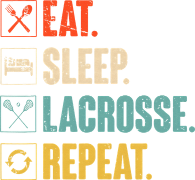 Eat Sleep Lacrosse Repeat Funny Retro Vintage LAX Team Gifts Kids Hoodie