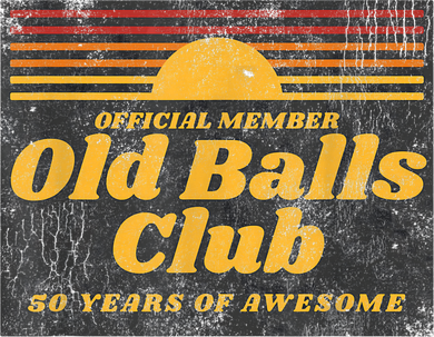  Funny 50th Birthday Old Balls Club 50 Years of Awesome Women's Hoodie