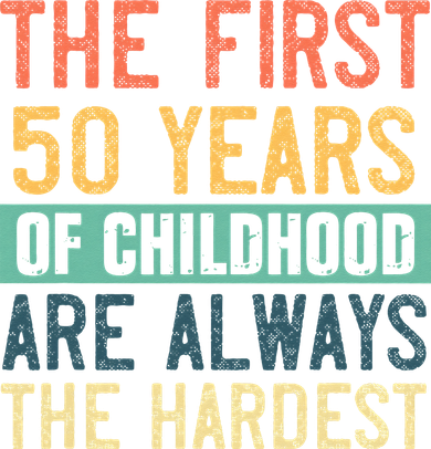 Funny 50th Birthday Retro First 50 Years Of Childhood Humor Beanie