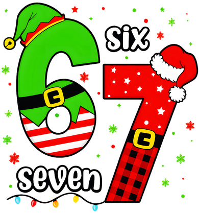 Funny 6-7 Six Seven Christmas Elf Santa Xmax 67 Pajama Set
