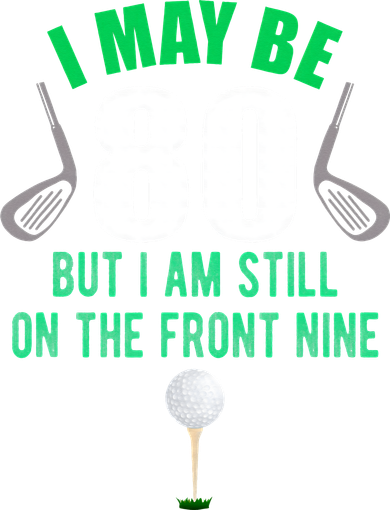 Funny 80th Golf Birthday 80 Year Old Birthday Golfing Long Sleeve Shirt
