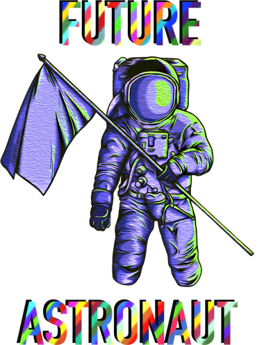 Future Astronauts Graphic Cool Gift Rainbow Stem Space Gift Women's Dry Zone Grid Polo