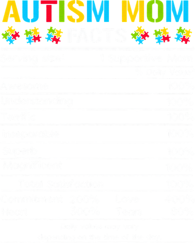 Funny Autism Mom Facts Proud Mom Autisms Gift Women's Long Sleeve Shirt