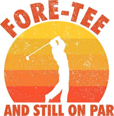 ForeTee And Still On Par Funny 40th Birthday Golfer Women's Tank Top