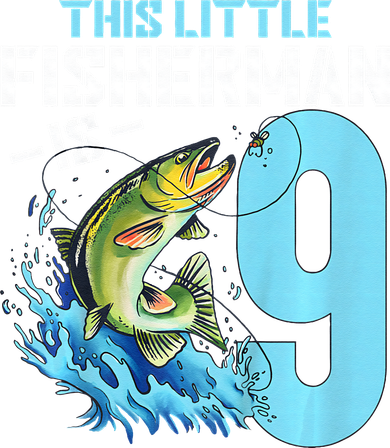 Fishing Birthday 9 Year Old Fisher 9th Bday Tote Bag