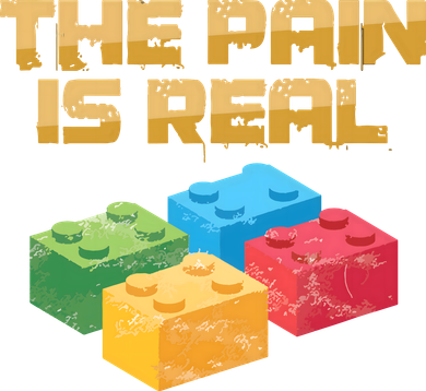 Funny Building Blocks Bricks Builder Pain Is Real Gift Women's Sweatshirt