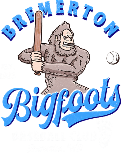 Funny Bigfoot Baseball Retro Minor League Baseball Team Women's Sweatshirt