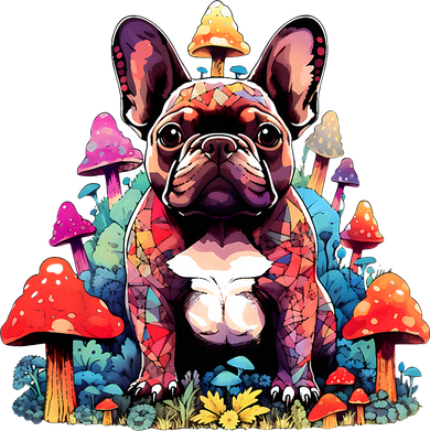 French Bulldog Colorful Pop Art Mushroom Dog Lover Pajama Set