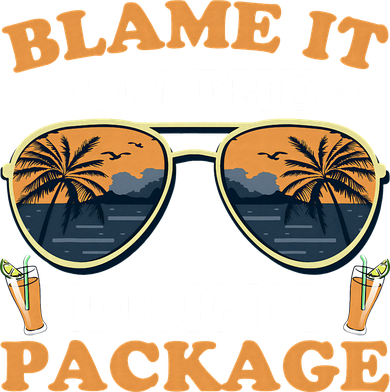 Funny Blame It On The Drink Package Cruise Ship Women's Long Sleeve Shirt