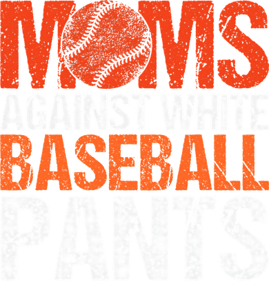 Funny Baseball Moms Against White Baseball Pants Kids Hoodie