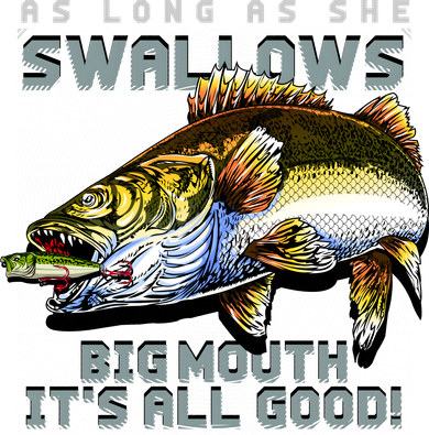 Funny Big Mouth Bass Swallows Toddler Hoodie
