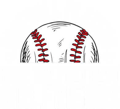 funny Baseball players have the prettiest girlfriends Kids Hoodie