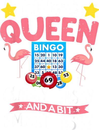 Funny Bingo Queen Bingo Flamingo Mothers Day Women's Hoodie