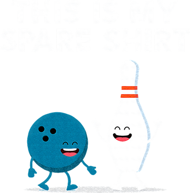 Funny Bowling Tee For Men Women & Spare Apron