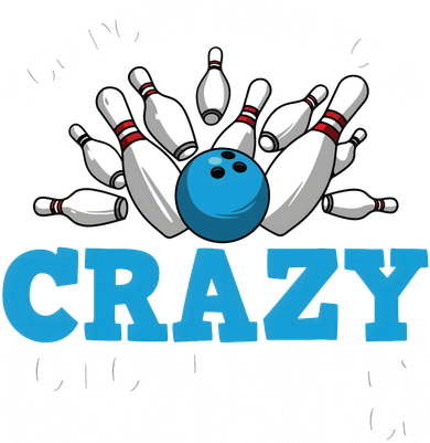 Funny Crazy Bowling Gift Bowlers Ten Pin Players Men Women Ornament