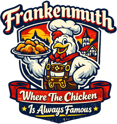Frankenmuth Chicken Capital Bavarian Fried Chicken Legend Women's Sweatshirt