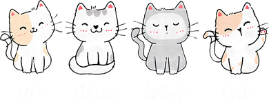 Funny Cute French Un Deux Trois Cat Kitten Lover Hat