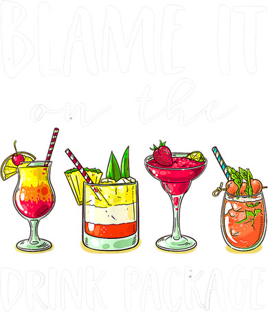 Funny Cruise Gifts Blame It On The Drink Package Kids Sweatshirt