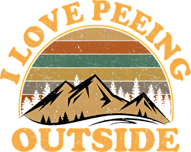 funny Camping Hiking I Love Peeing Outside Bucket Hat