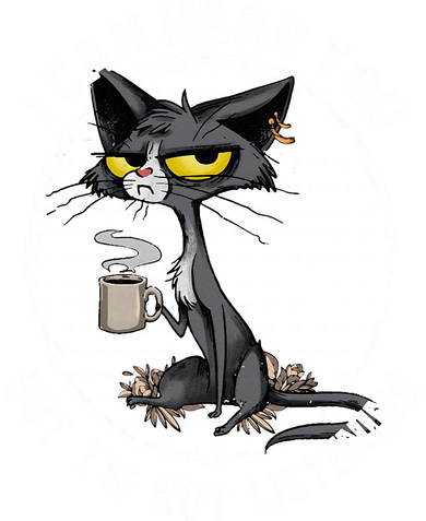 Funny cat I can hear you but I'm listening cat and coffee Women's Hoodie