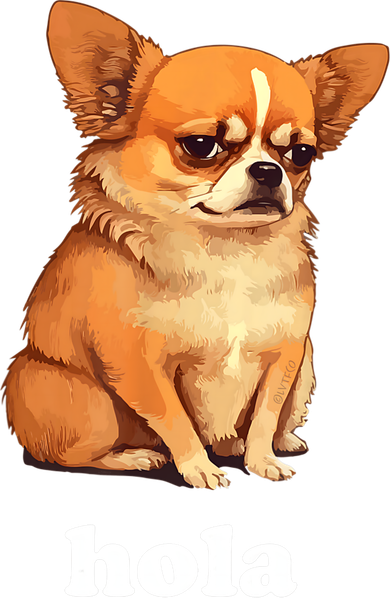 Funny Chihuahua speaks Spanish – Hi (Hola) Ornament