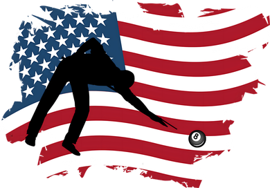 Father's Day American Flag Snooker Billiards Lover Retro Gift For Dad Tank Top