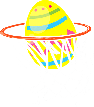 Funny Easter Basketball Egg Hunting Women's Sweatshirt