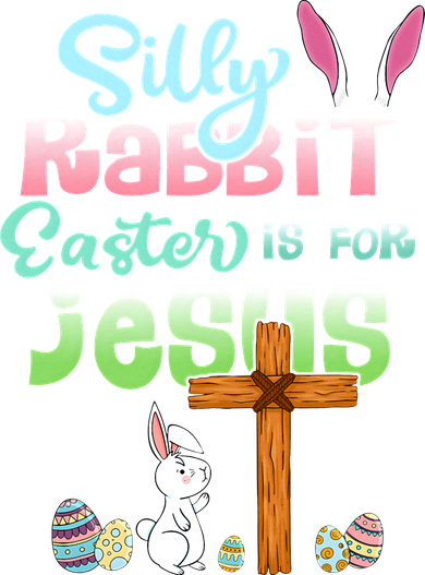 Funny Easter Day Silly Rabbit Easter Is For Jesus Christians Women's V-Neck T-Shirt