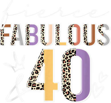 Fierce Fabulous & 40 Years Old Boho Leopard 40th Birthday Bucket Hat