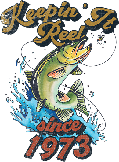 Funny Fishing Birthday Since 1973 Keepin It Reel Coaster