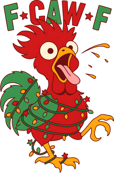F-CAW-F Funny Christmas Santa Crow Kids Sweatshirt