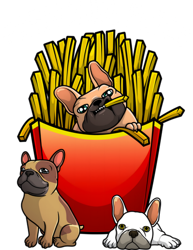Funny Frenchie Fries French Bulldog Lover Gift Baby Bodysuit