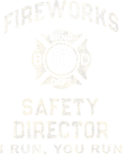 Funny FIREWORKS SAFETY DIRECTOR Firefighter America Red Pyro Kids T-Shirt