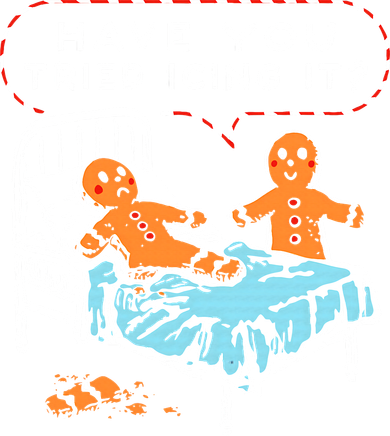 Funny Gingerbread Christmas Have You Tried Icing It Kids Hoodie