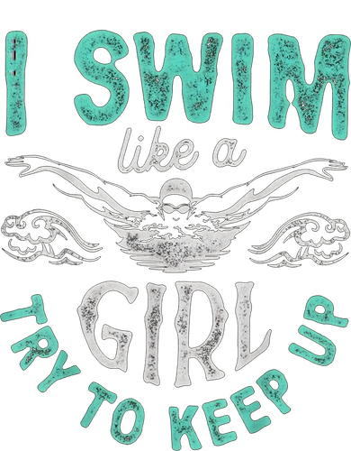 Funny Gift I Swim Like Try To Keep Up Funny Swimming Swimmer Gift Doggie Tank