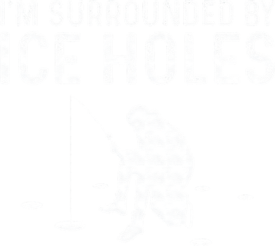 Funny Ice Fishing Gift For Snow Holes Fishermen Coaster