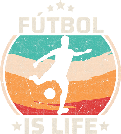 Futbol Is Life Soccer Funny Football Lover Vintage Women's Hoodie