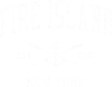 Fire Island NY Vintage Crossed Oars & Boat Anchor Sports T-Shirt