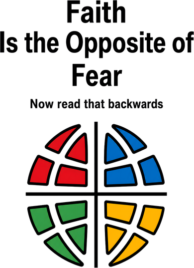Faith is the Opposite of Fear Motivational Quote Apparel Kids T-Shirt