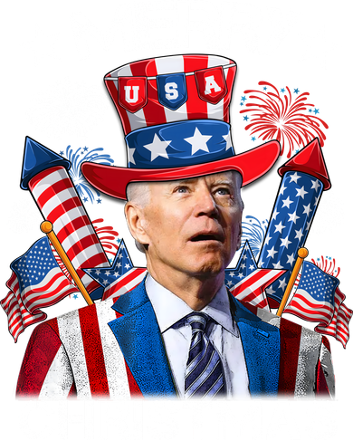 Funny Joe Biden 4th Of July Merry Christmas Firework USA Backpack
