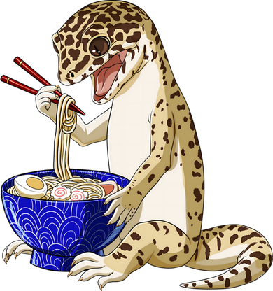 Funny Japanese Kawaii Ra Reptile Leopard Gecko Gift Baby Bodysuit