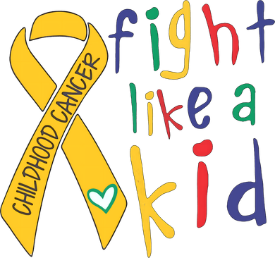 Fight Like Childhood Cancer Awareness Month Gold Ribbon Golf Towel
