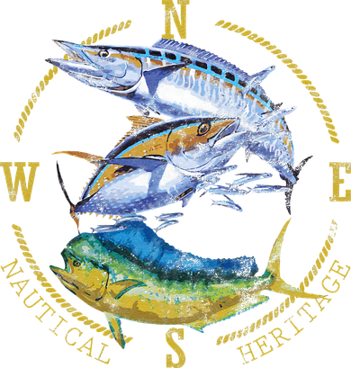 Fish Mahi Mahi Tuna Kingfish Nautical Heritage Fishing Gift Sweatshirt