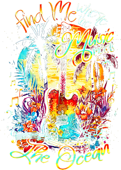 Find Me Where The Music Meets The Ocean Mousepad