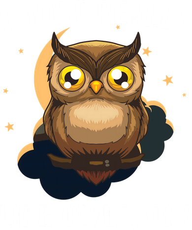 Funny Owl Design For Men Women Cute Owl Nocturnal Bird Lover Women's Sweatshirt